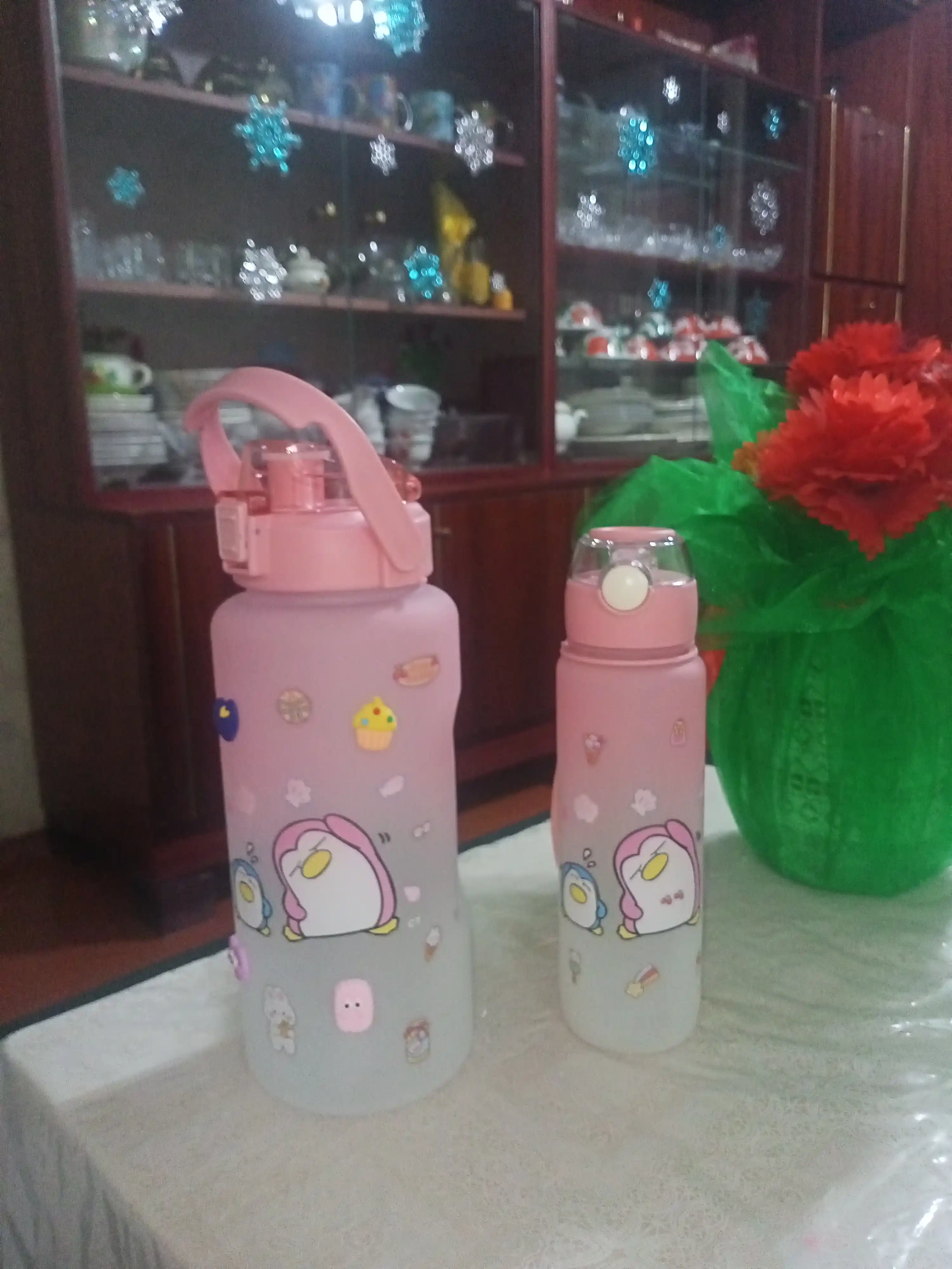 Бутылка для воды, 2 в 1, + бонусные наклейки