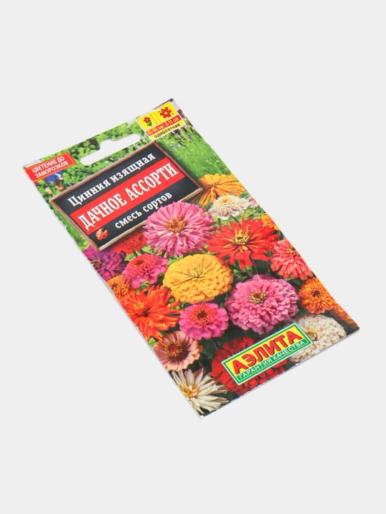 Gul urug'lari "Zinniya nafis", nav: Mamlakat assortimenti, navlar aralashmasi