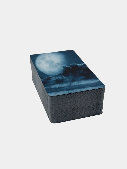Taro Oracle Full Moon 120 ta karta, laminatlangan, ta'lim folbinlik klassik kartalari
