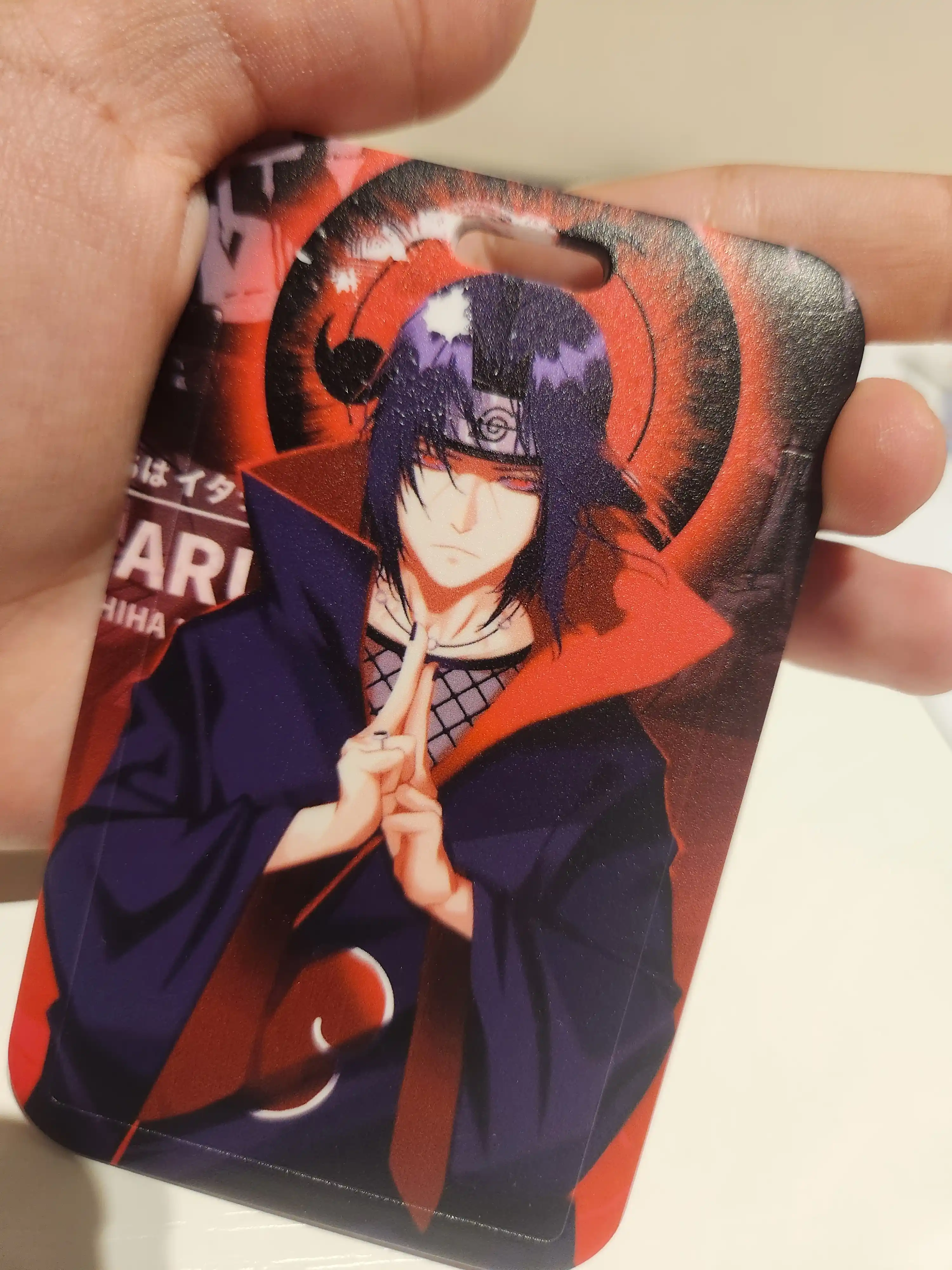 Beyjik g'ilofi naruto anime muhlislari uchun, plastik kartalarni o'tkazib yuborish uchun