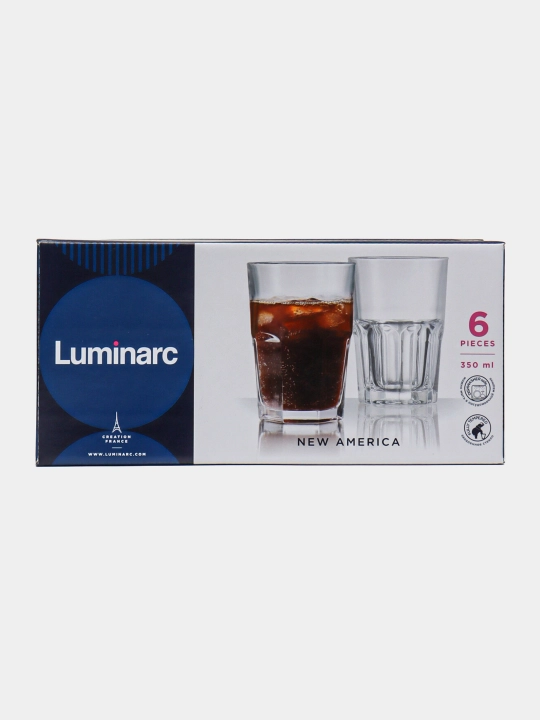 Luminarc "New America" stakanlar to'plami, 350 ml, 6 dona