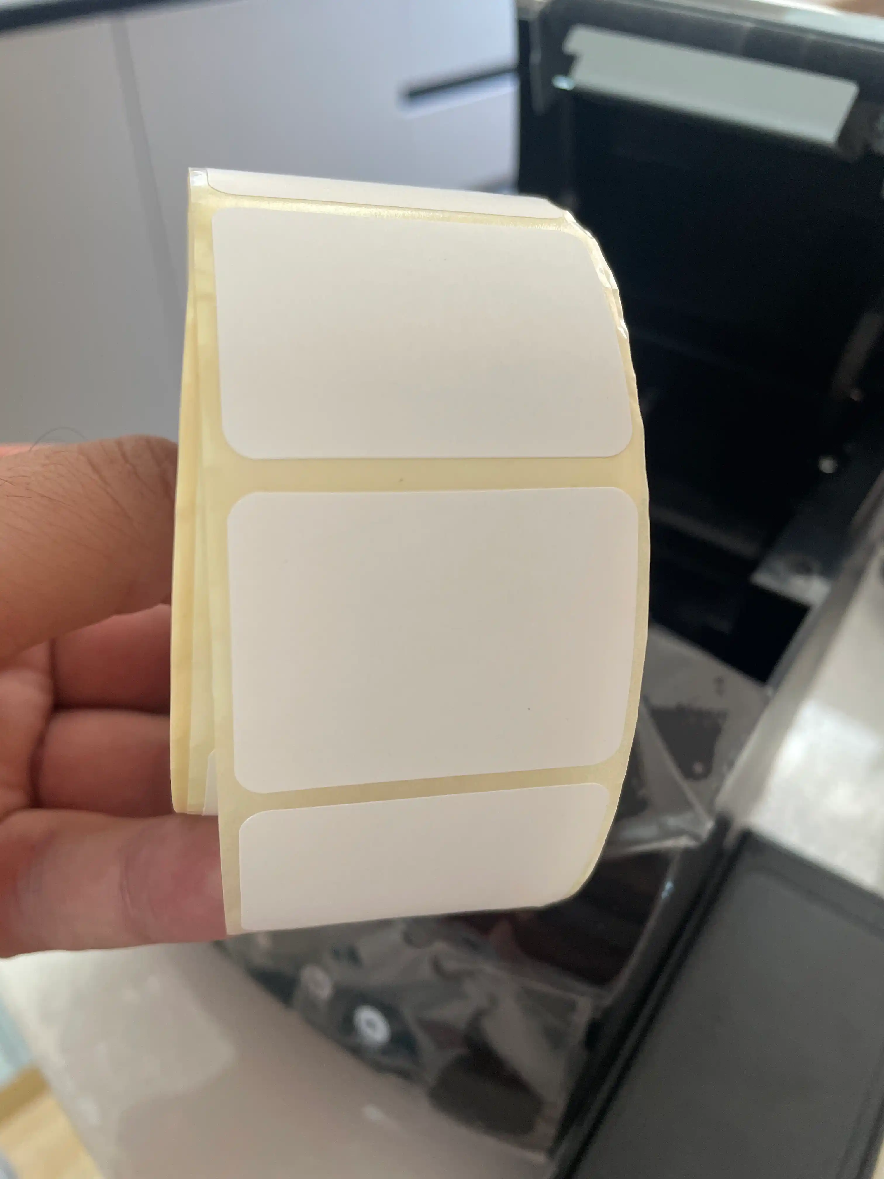 Termal printer stikerlari, o'z-o'zidan yopishtiruvchi teglar, 1500 dona, 30 * 20 mm
