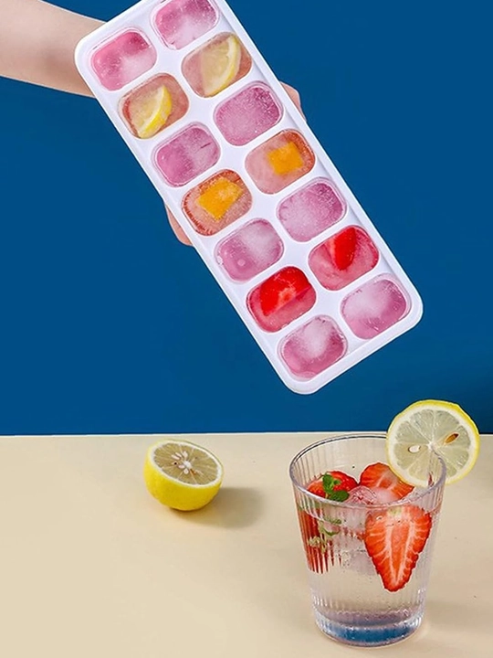 Silikon va plastmassadan tayyorlangan muz  uchun qolip, muz tayyorlash uchun idish