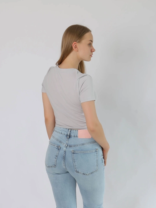 Ayollar futbolka Slim Fit trikotajdan