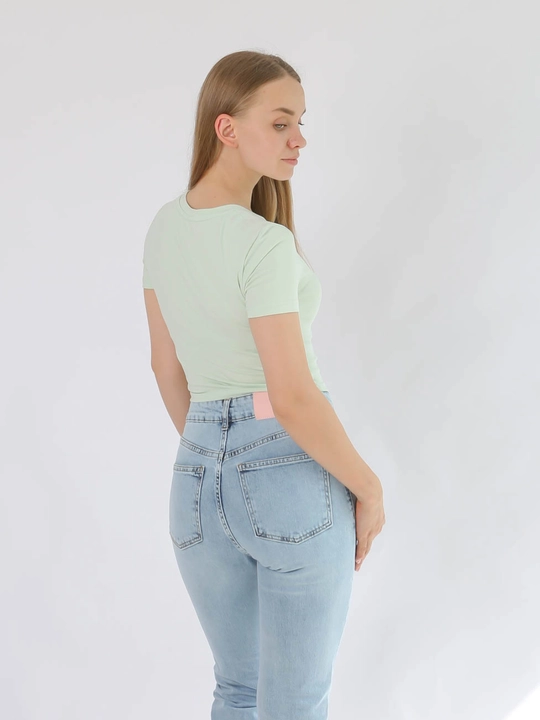 Ayollar futbolka Slim Fit trikotajdan