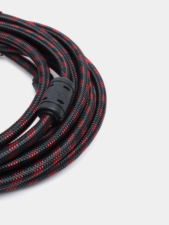 Filtr bilan to'qilgan HDMI kabeli, 1.5 m, 3 m, 5 m, 10 m, 15 m, 20 metrlik