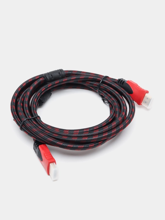 Filtr bilan to'qilgan HDMI kabeli, 1.5 m, 3 m, 5 m, 10 m, 15 m, 20 metrlik - 
