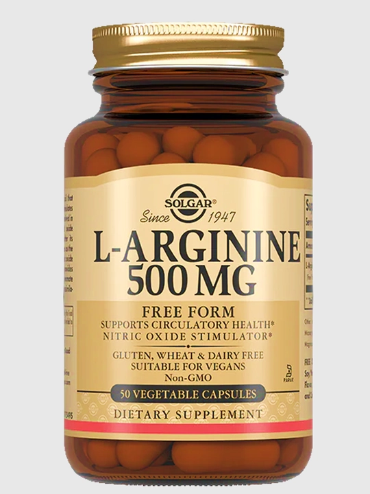 Solgar L-Arginin, 500 mg, 50 dona, BAD