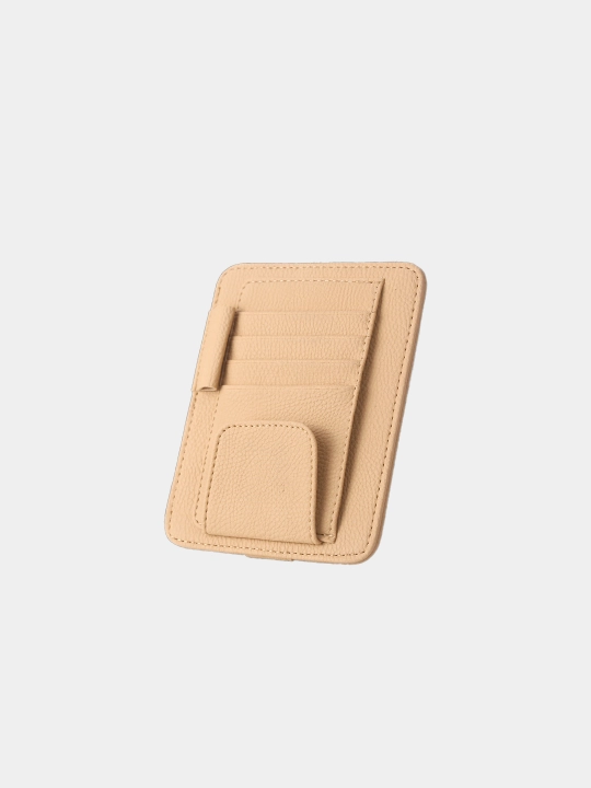 Avtomobil ko'p funktsiyali teri mikrofiber karta ushlagichi