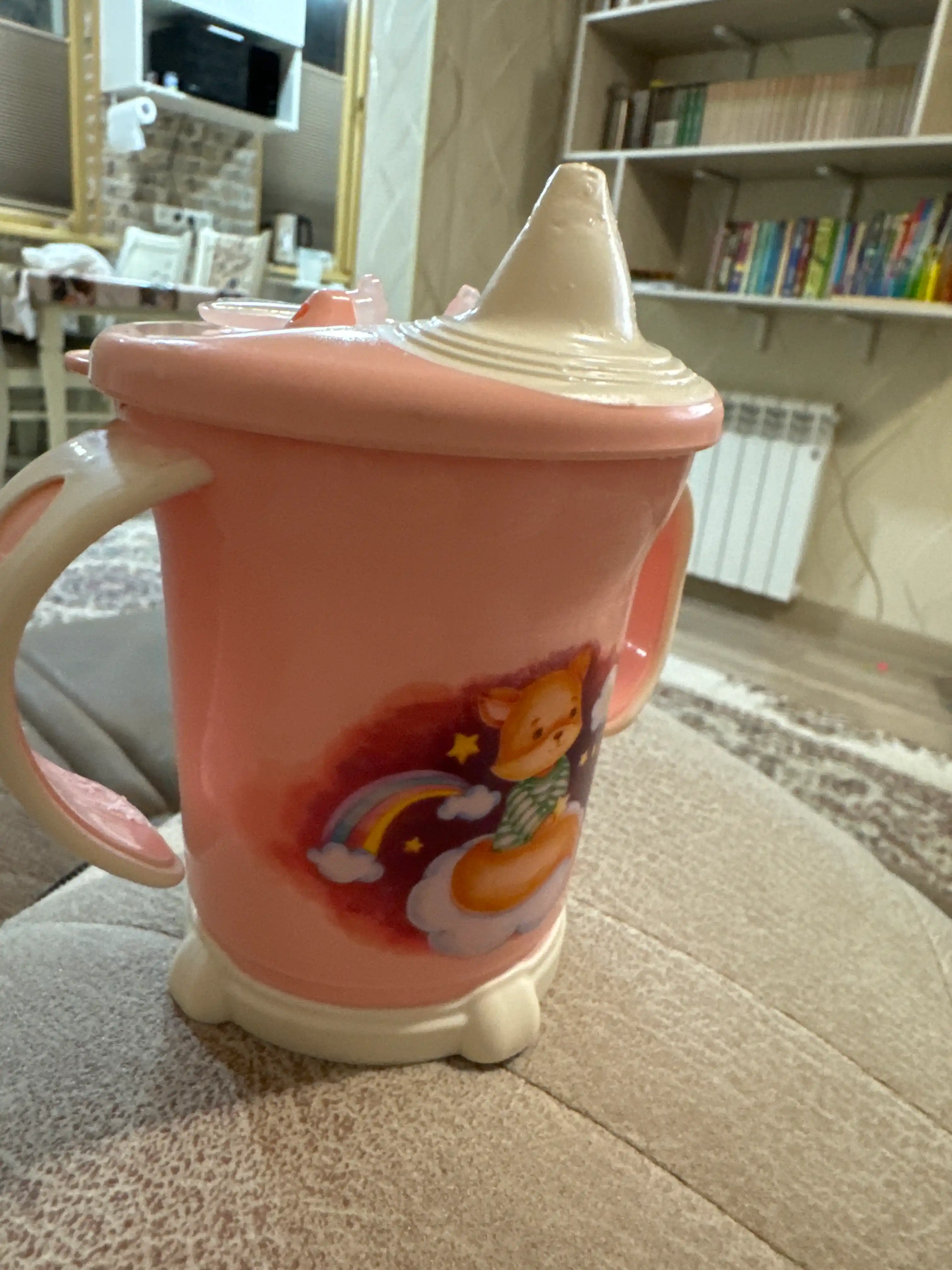 Поильник детский с ручками, с декором Пластишка, 270 мл