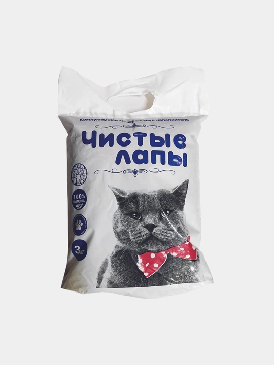 Mushuklar uchun mineral maydalanadigan to'ldiruvchi "Toza panjalar", 10*3 kg - 