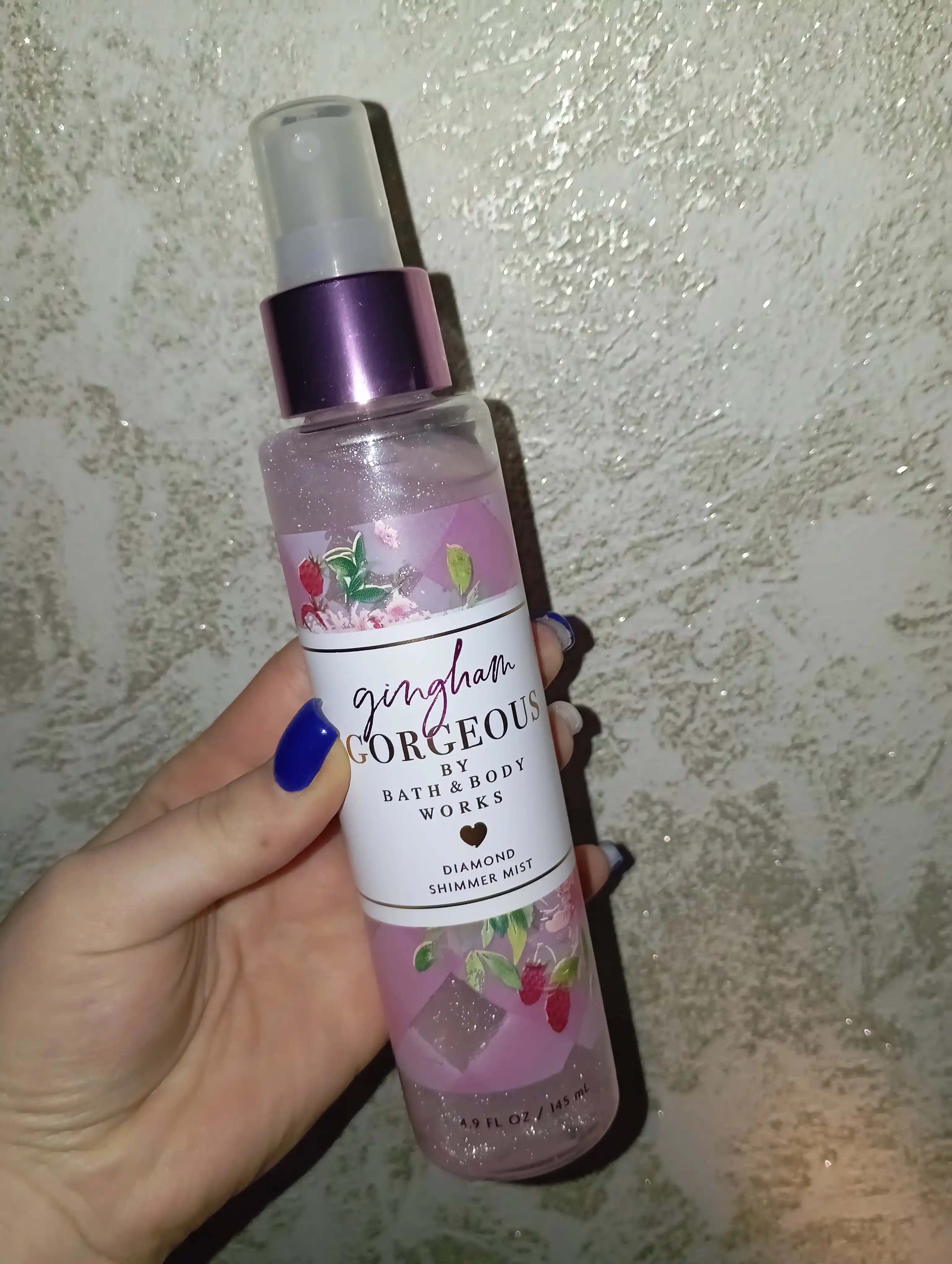 Парфюмированный спрей для тела Bath and body works, с шиммером