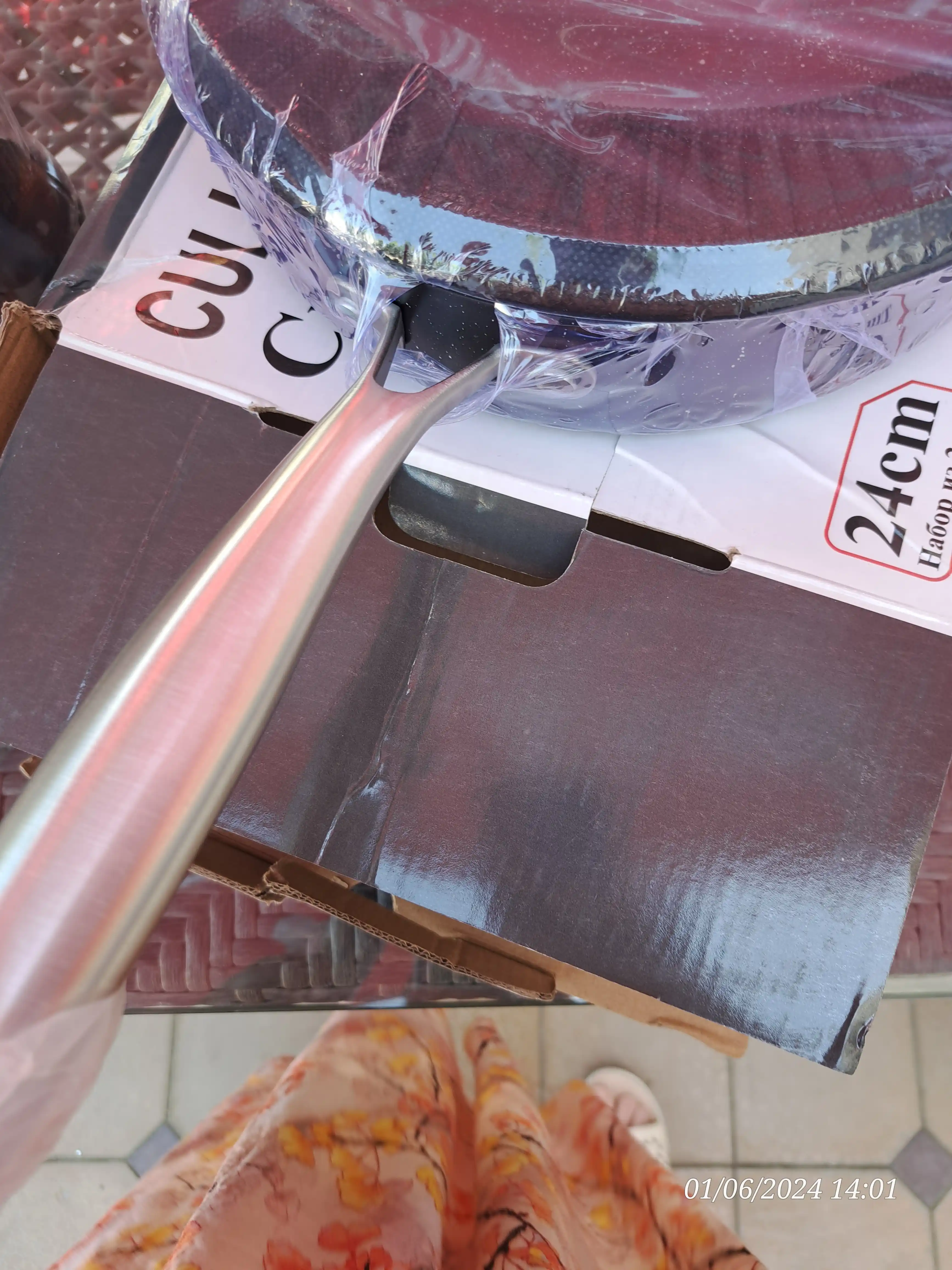 Granitli chuqur tova, CULICHEF dan kuyishga qarshi qoplamali va shisha qopqoqli