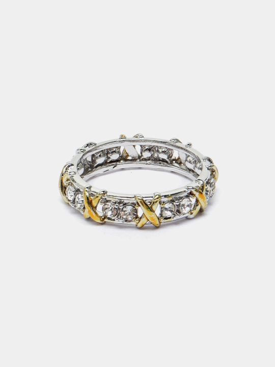 Кольцо женское с камнями - 