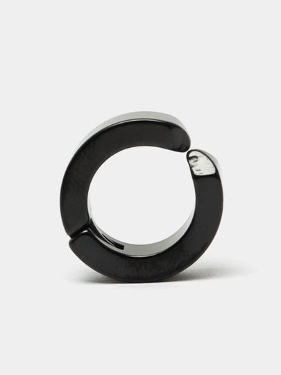Серьги клипсы из титановой стали, без прокола, бижутерия — TRENDZ-SERG-ЧЕРН-SERG2