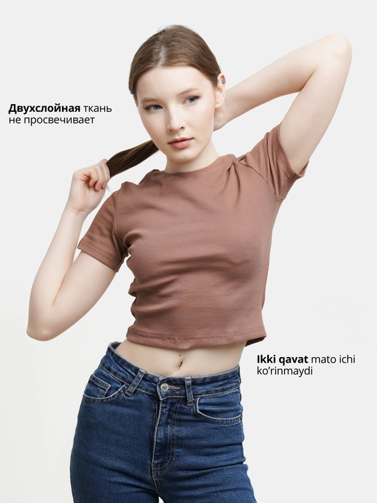 Ayollar uchun top, topik, krop top, futbolka S-M-L