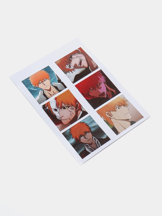 Наклейки Bleach, Jujutsu Kaisen, Naruto, Demon Slayer anime, 12 шт