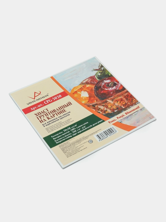 Kartonga astarlangan xolst "VISTA-ARTISTA" CPG-3030, 30 * 30 sm, 280 g/kv.m q0000050959 - 