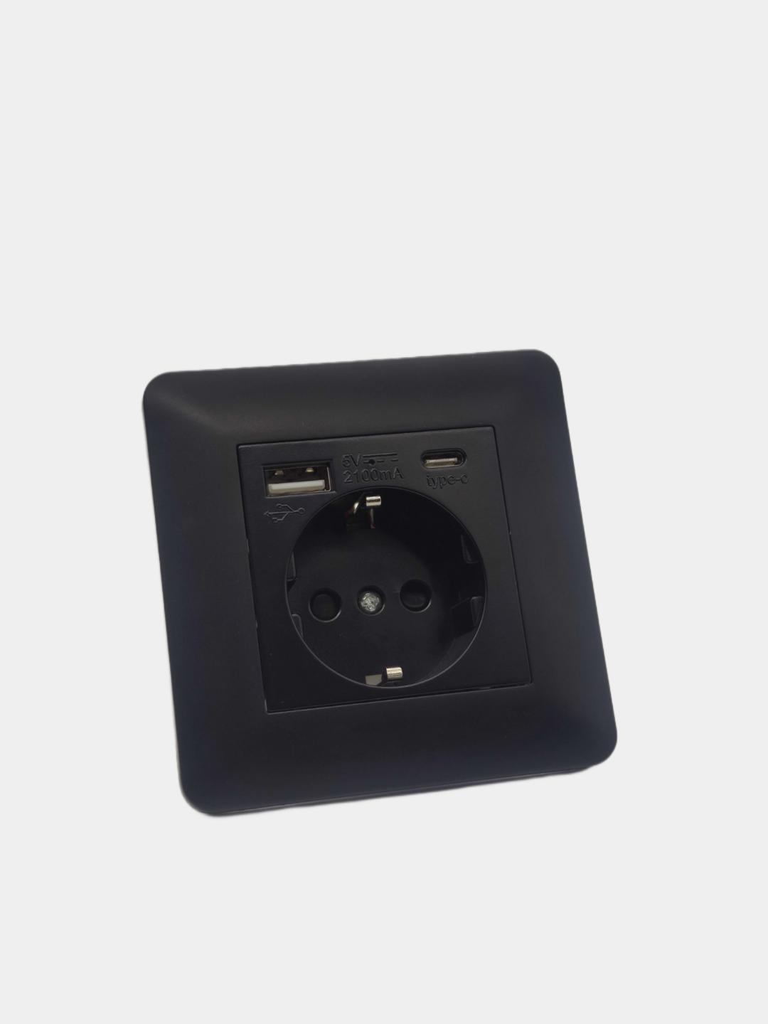 Розетки с USB и Type-C зарядкой, в черном, белом и сером цветах купить ...