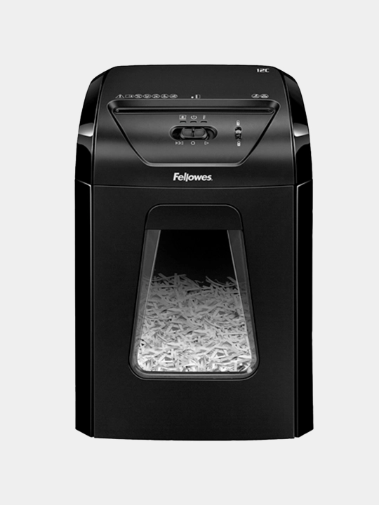 Shreder Fellowes Powershred 12C, DIN P-4, 4*40 mm, 12 varaq, 18 litr, FS-71201 q0000012945 - 