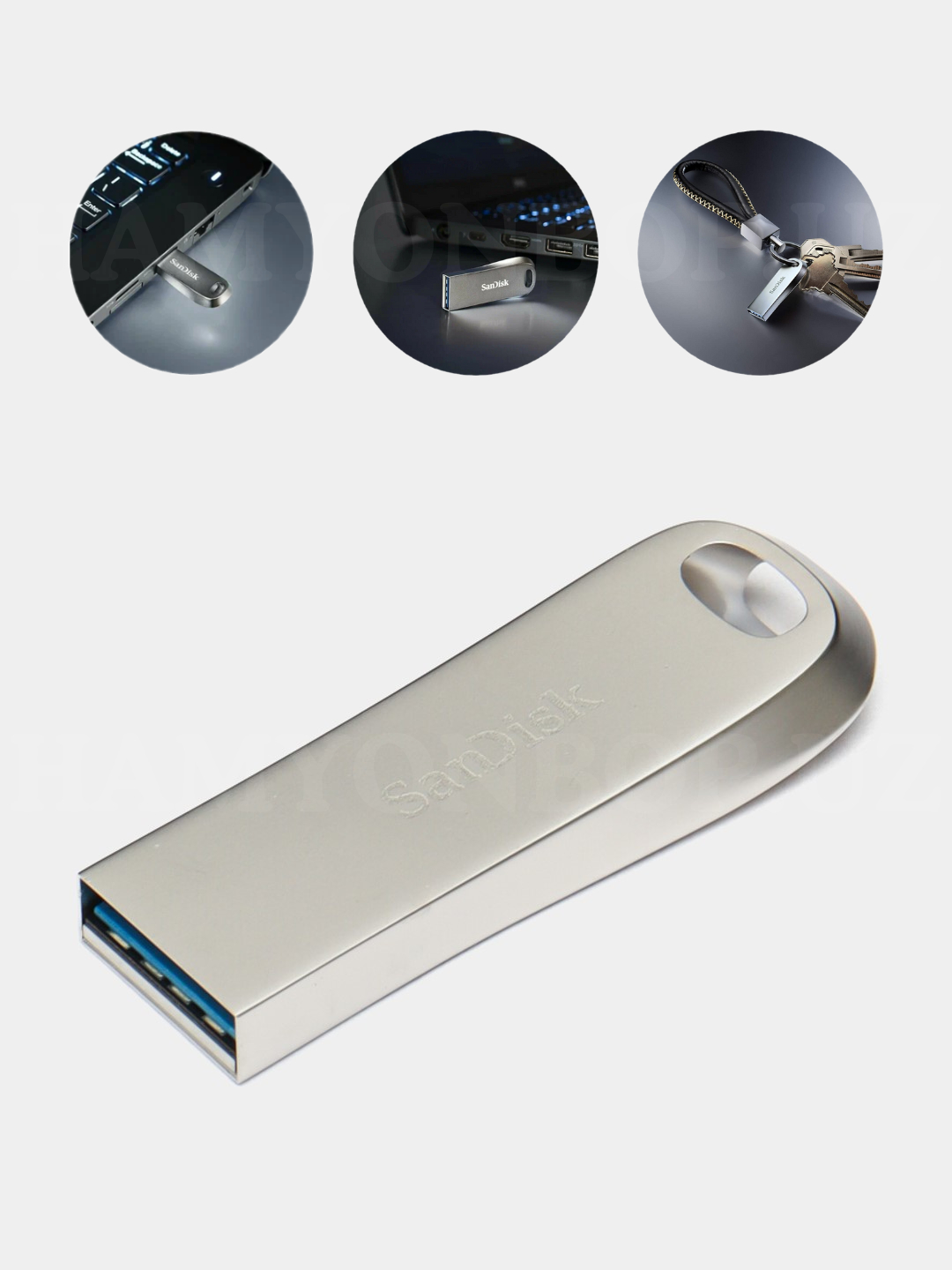 Флешка SanDisk Ultra Luxe, USB 3.1 Gen 1 Flash Drive, 16 ГБ, 32 ГБ, 64 ...