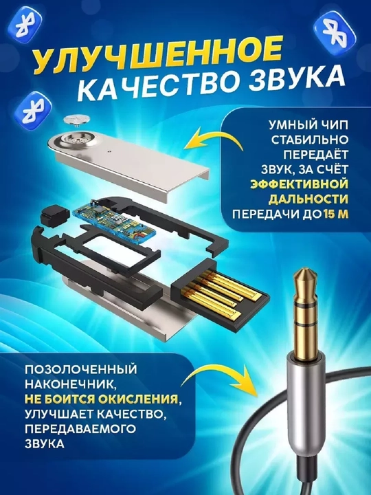 Аудиоадаптер BT850 AUX Bluetooth