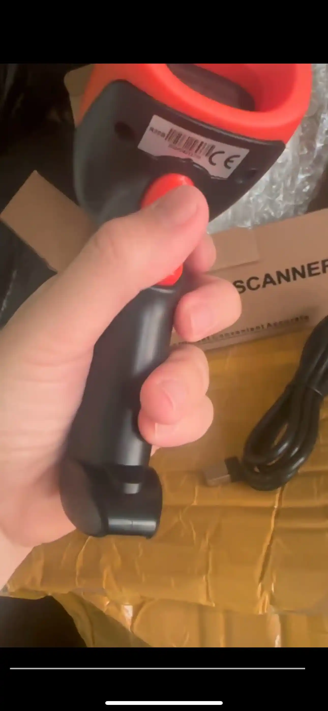 2D simsiz skaneri Bluetooth bilan, shtrix kod va QR kodlar uchun