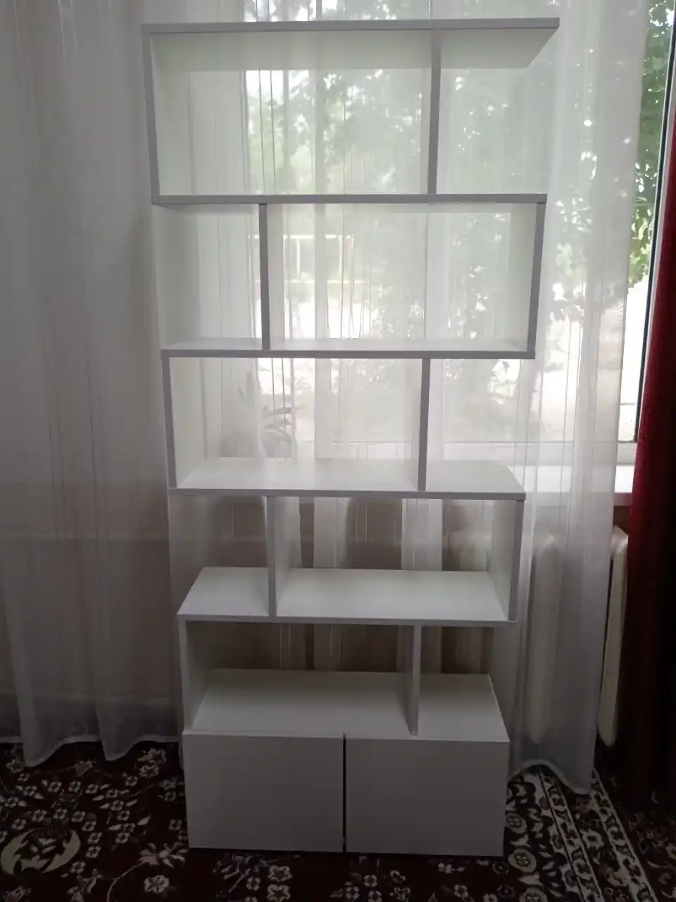 Yogochdan ishlangan,  oyinchoqlar, kitoblar uchun stellaj, 1760 * 730 * 250mm