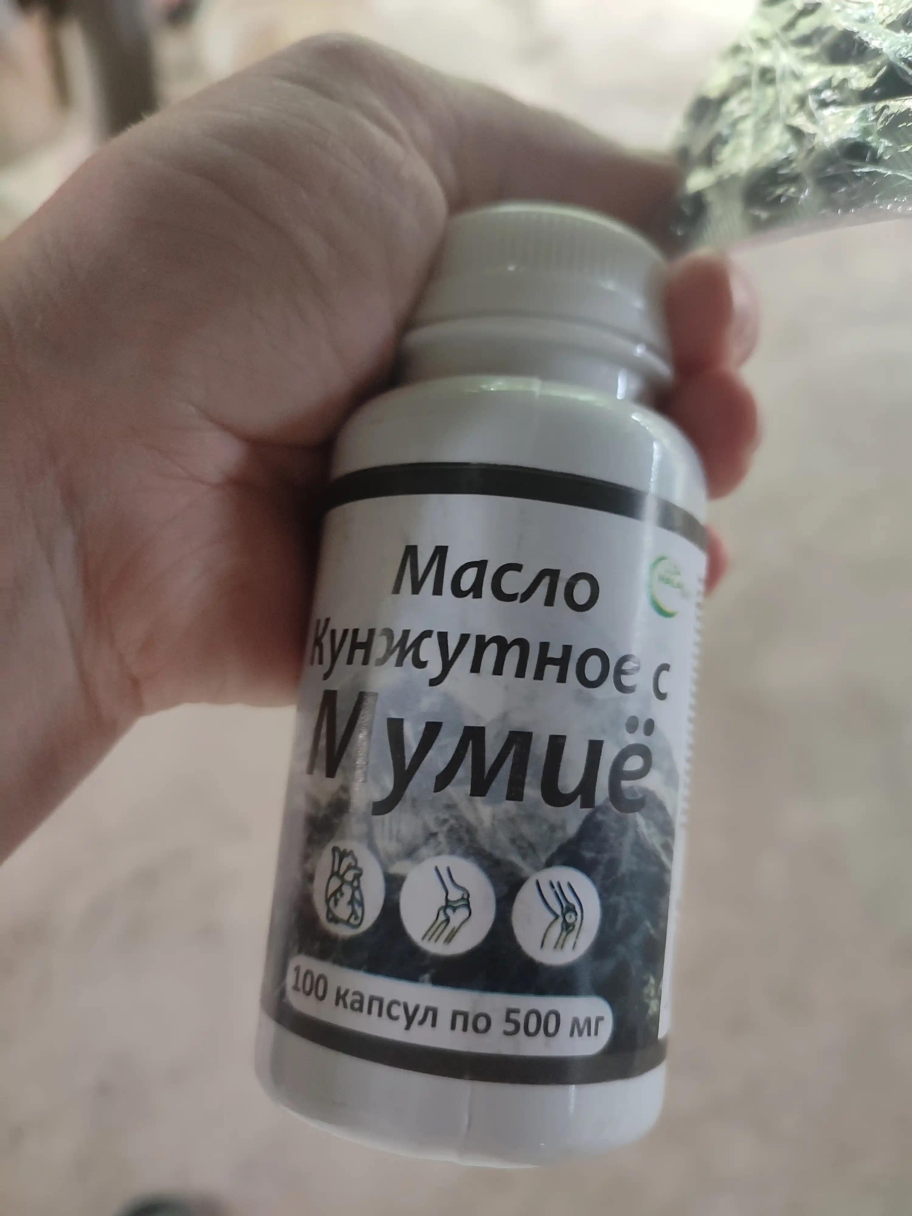 Mumiyo bilan kunjut yog'i, 100 kapsula, har biri 500 mg