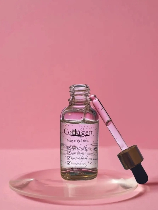 Oqartiruvchi va yoshartiruvchi yuz uchun zardob Collagen, shilliqurt musin bilan