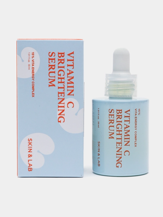 Yorituvchi zardob, S vitamini va peptidlar bilan Skin&Lab, Vitamin C Brightening Serum