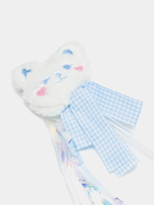 Игрушка для кошек, забавная кошачья палка, радужная лента с кисточкой