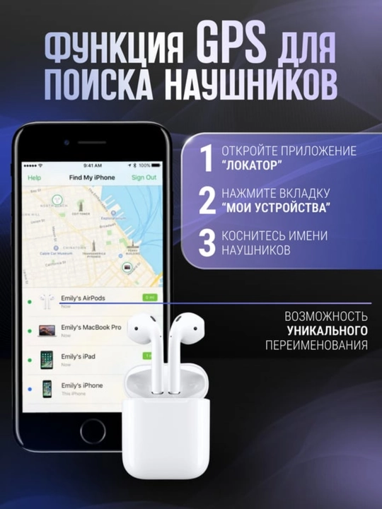 Air 2 simsiz naushniklar, sensorli, simsiz zaryadlash rejimi mavjud