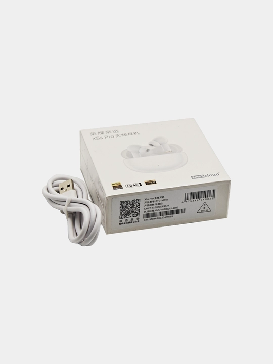 Simsiz quloqchin Honor X5s Pro TWS, ANC 46 dB, LDAC, Bluetooth 5.3, qora