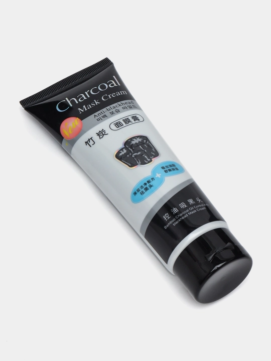Угольная маска для лица, черная, с отбеливающими свойствами, Charcoal Mask, 130 гр