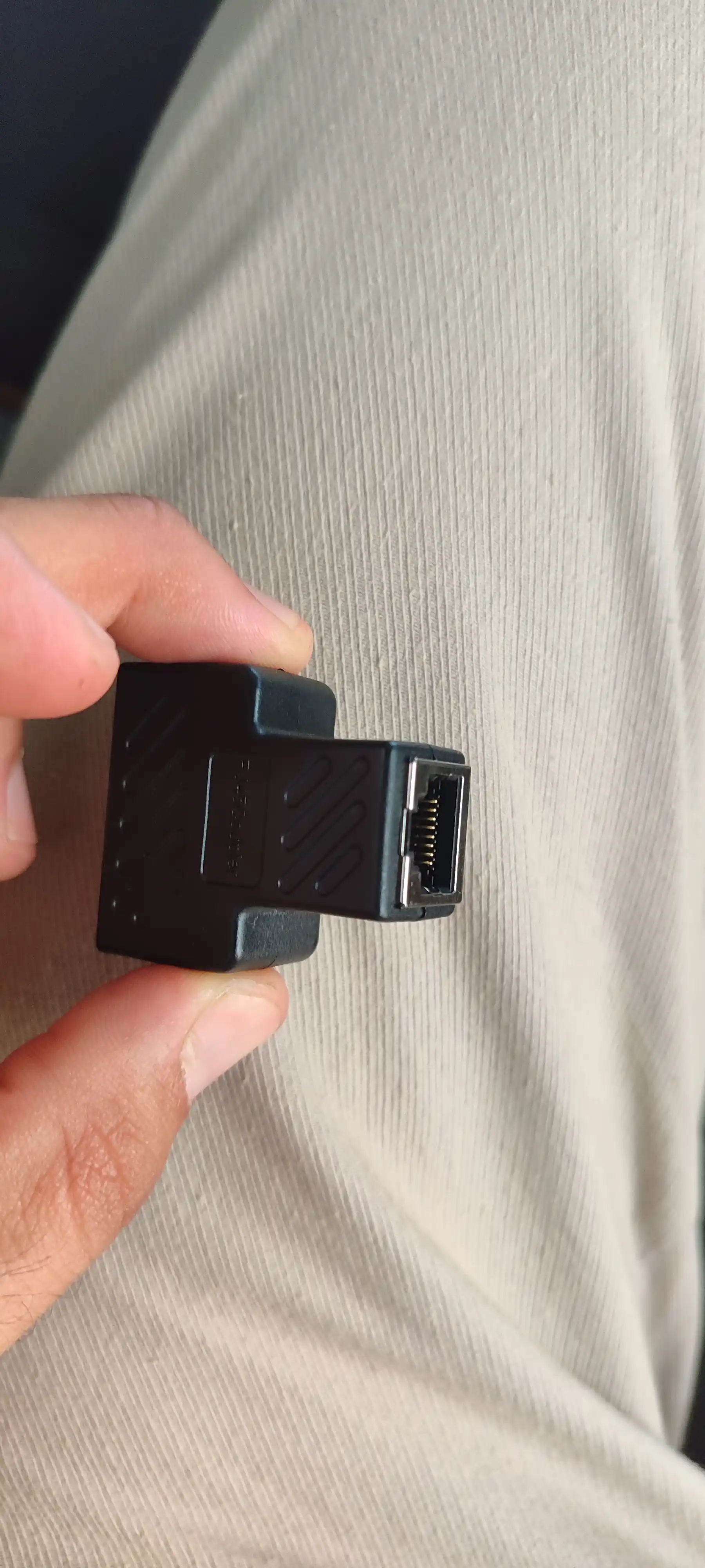 Соединитель LAN кабеля RJ45 - RJ45 для разветвитель двух компьютерных кабелей