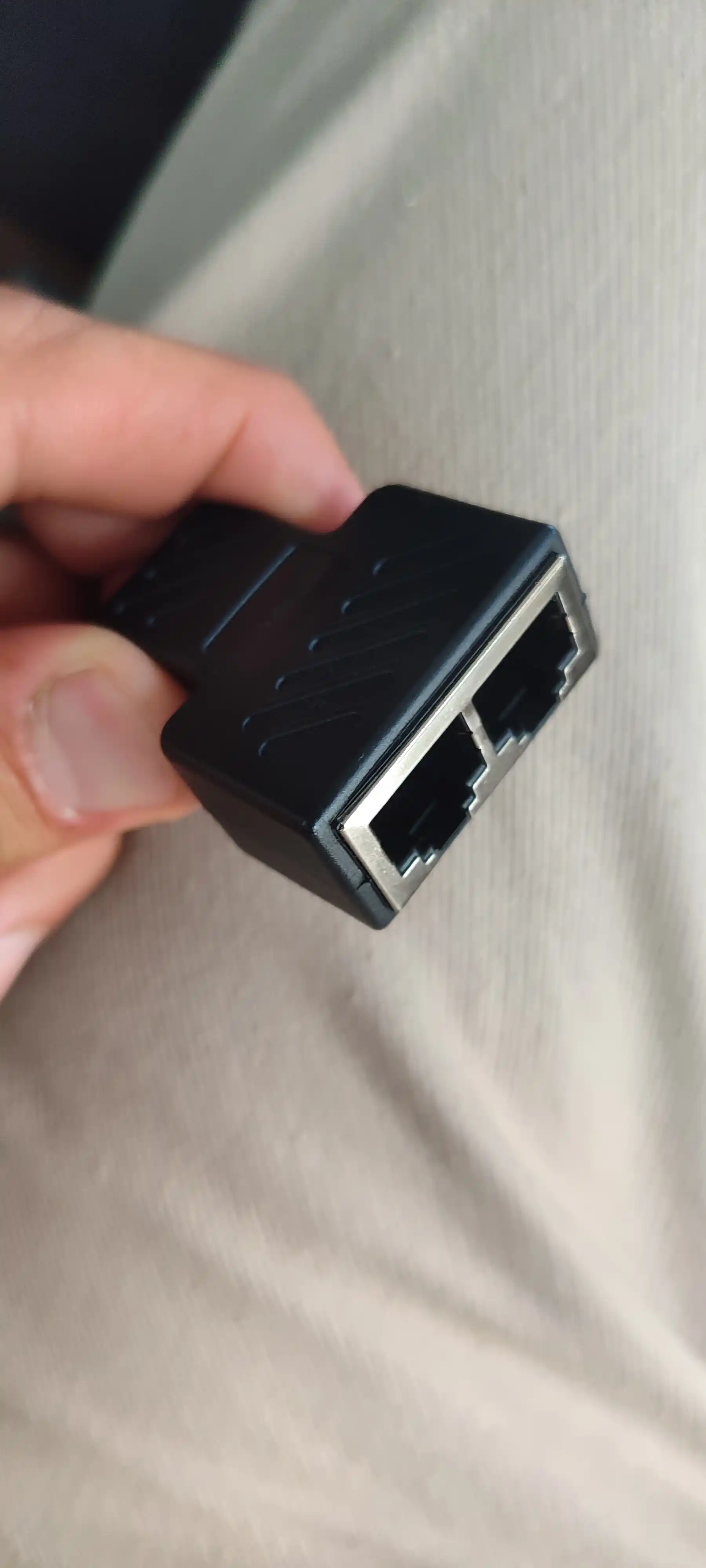 Соединитель LAN кабеля RJ45 - RJ45 для разветвитель двух компьютерных кабелей