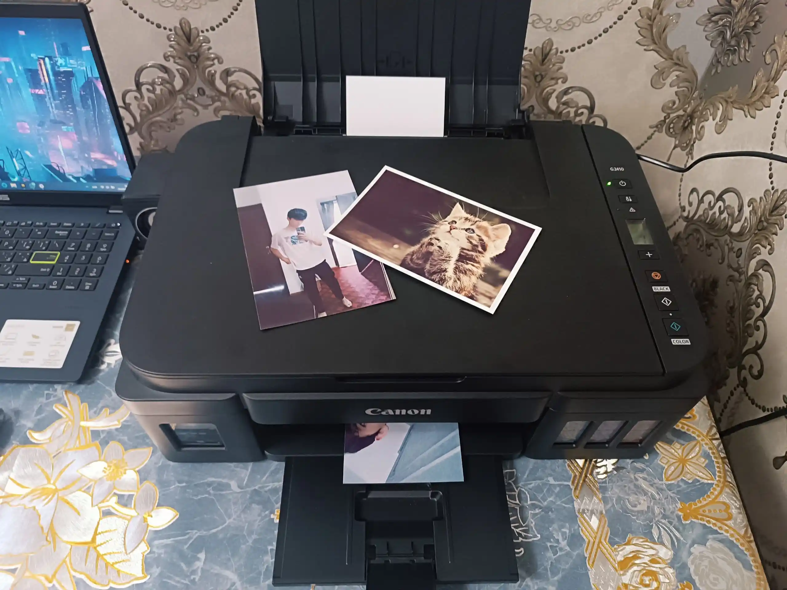 Цветной принтер, 3 в 1, Wi-Fi Canon PIXMA G3430, сканер, копия и печать, МФУ