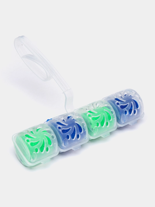 WELLNAX БЛОК ОБОДКА ДЛЯ ТУАЛЕТА 4 Multi ( Сосна ) 4x50g