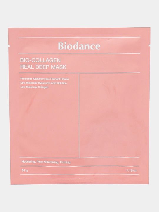 Маска для лица Biodance, Hydro Cera-Nol, Bio Collagen, Radiant Vita Niacinamide, 34 г