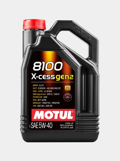Моторное масло Motul X-Cess GEN 2 5W-40 4 л — MOTUL-P103B0F