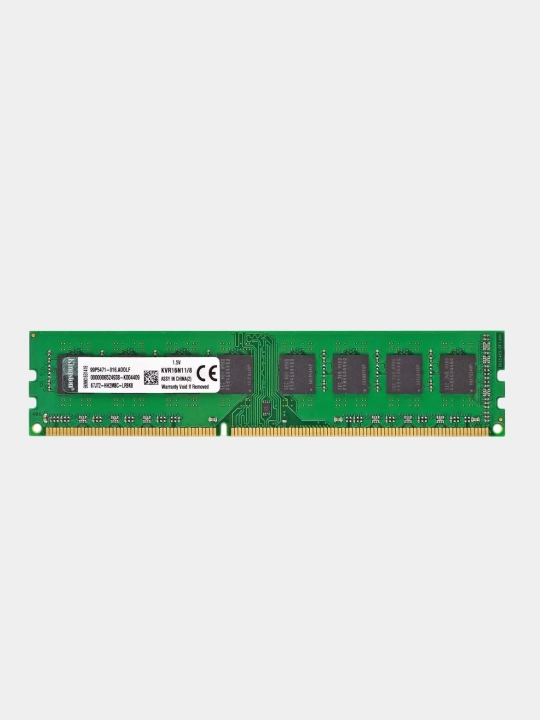 Operativ xotira Kingston 8GB DDR3, 1600 MHz, PC3-12800, kompyuter uchun
