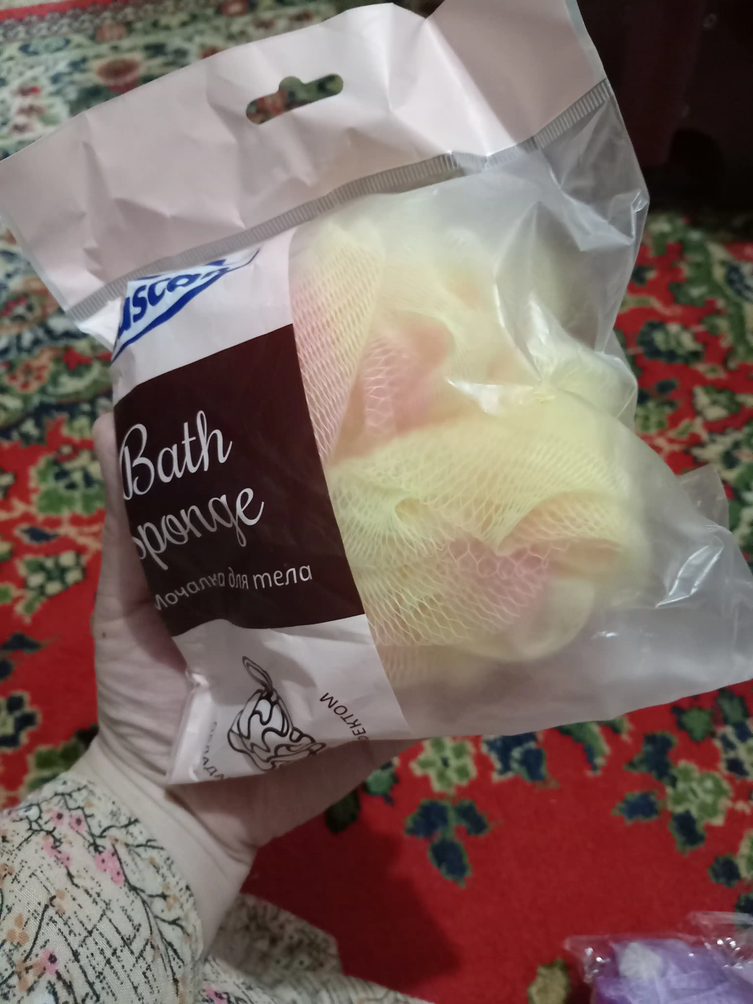 Мочалка для тела, Luscan Ball, круглая, 40 гр