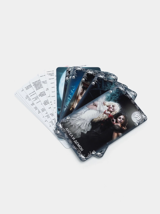 Taro Oracle Full Moon 120 ta karta, laminatlangan, ta'lim folbinlik klassik kartalari