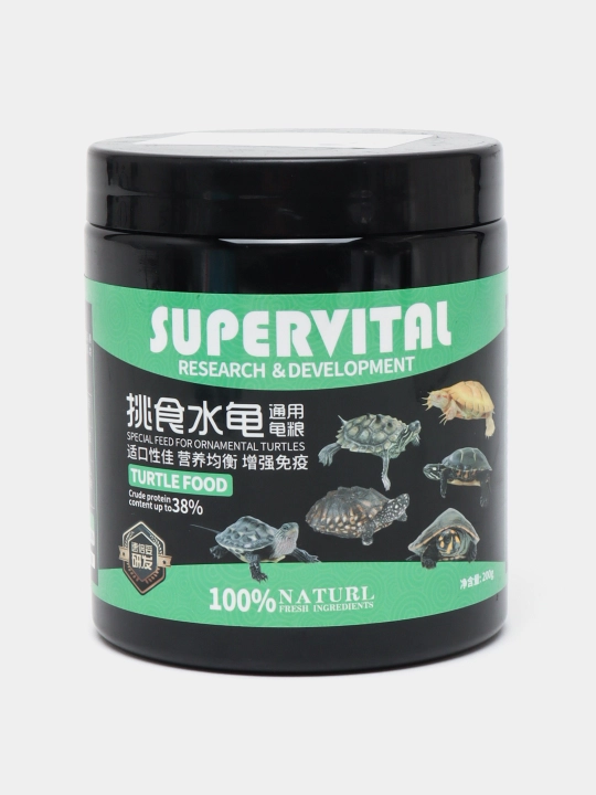 Supervital tabiiy toshbaqa ovqatlari, 200 gramm - 
