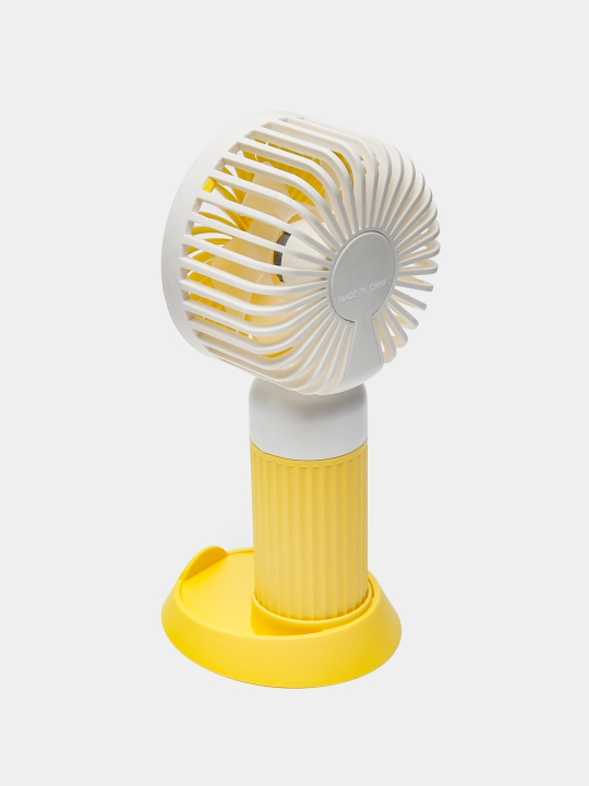 Mini qo'l ventilyatori, USB quvvatlash va stendli ish stoli konditsioneri, 2 tasi 1 da