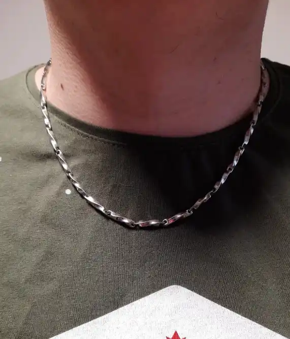 Цепочка мужская, на шею, из нержавеющей стали