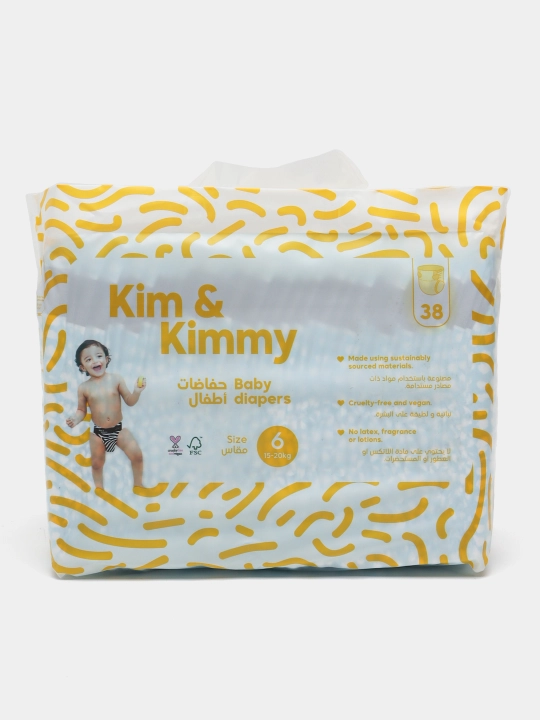 Tagliklar Kim&Kimmy, 15-20 kg gacha 6 o'lchami, 38 dona
