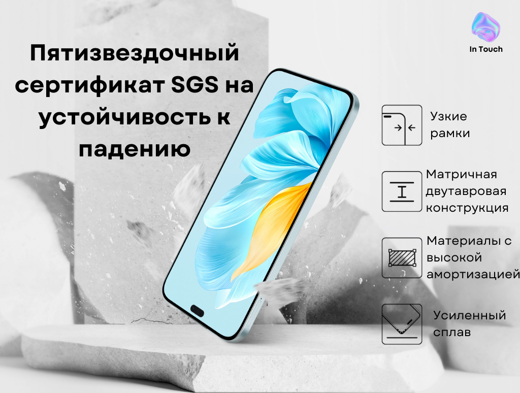 Смартфон Honor 200 Lite, 8/256 ГБ, 5G, 2 NanoSIM, NFC + фитнес-браслет HONOR  Choice Band купить по низким ценам в интернет-магазине Uzum (1059070)