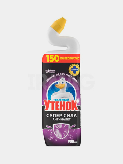 Чистящее средство для унитазов, Туалетный утенок Супер сила антиналёт, 900 мл